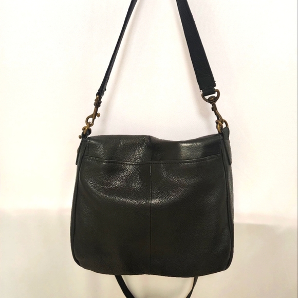 American Leather Company Black Leather Shoulder Bag - Picture 2 of 13